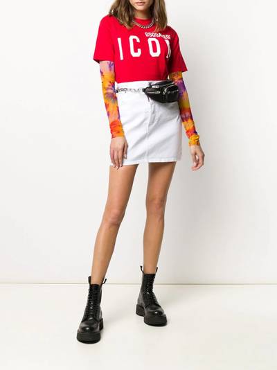 DSQUARED2 logo print T-shirt outlook