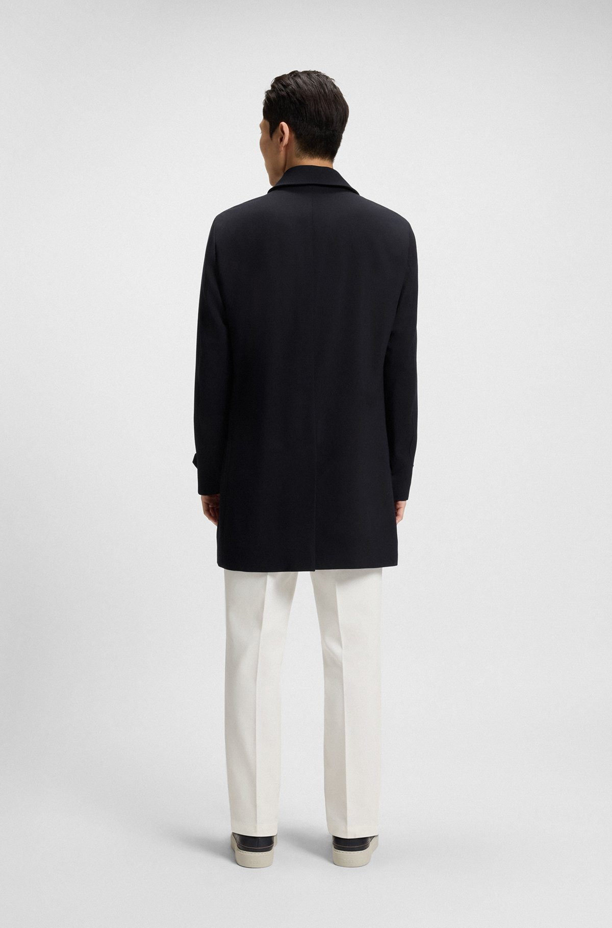RELAXED-FIT WATER-REPELLENT COAT IN WOOL - 5