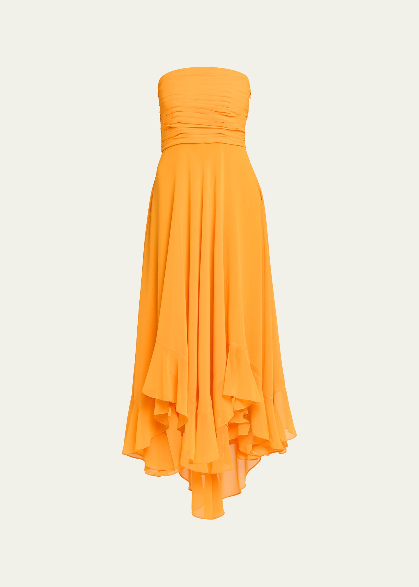 Louisa Strapless Chiffon Dress - 1
