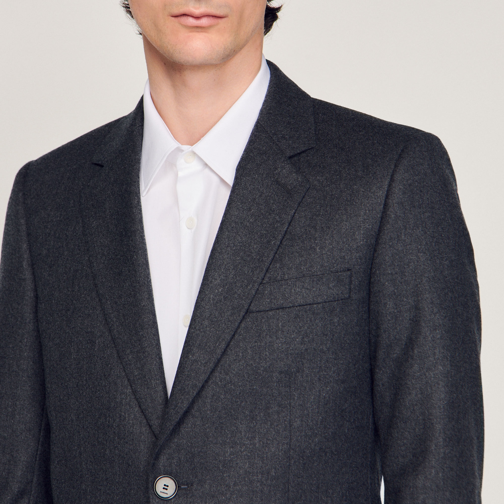FLANNEL SUIT JACKET - 3