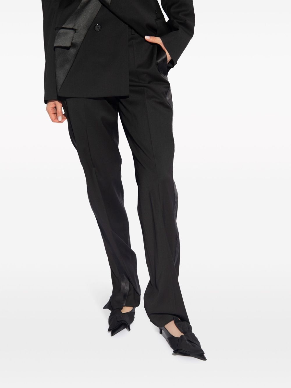 Seatbelt tailored trousers - 3