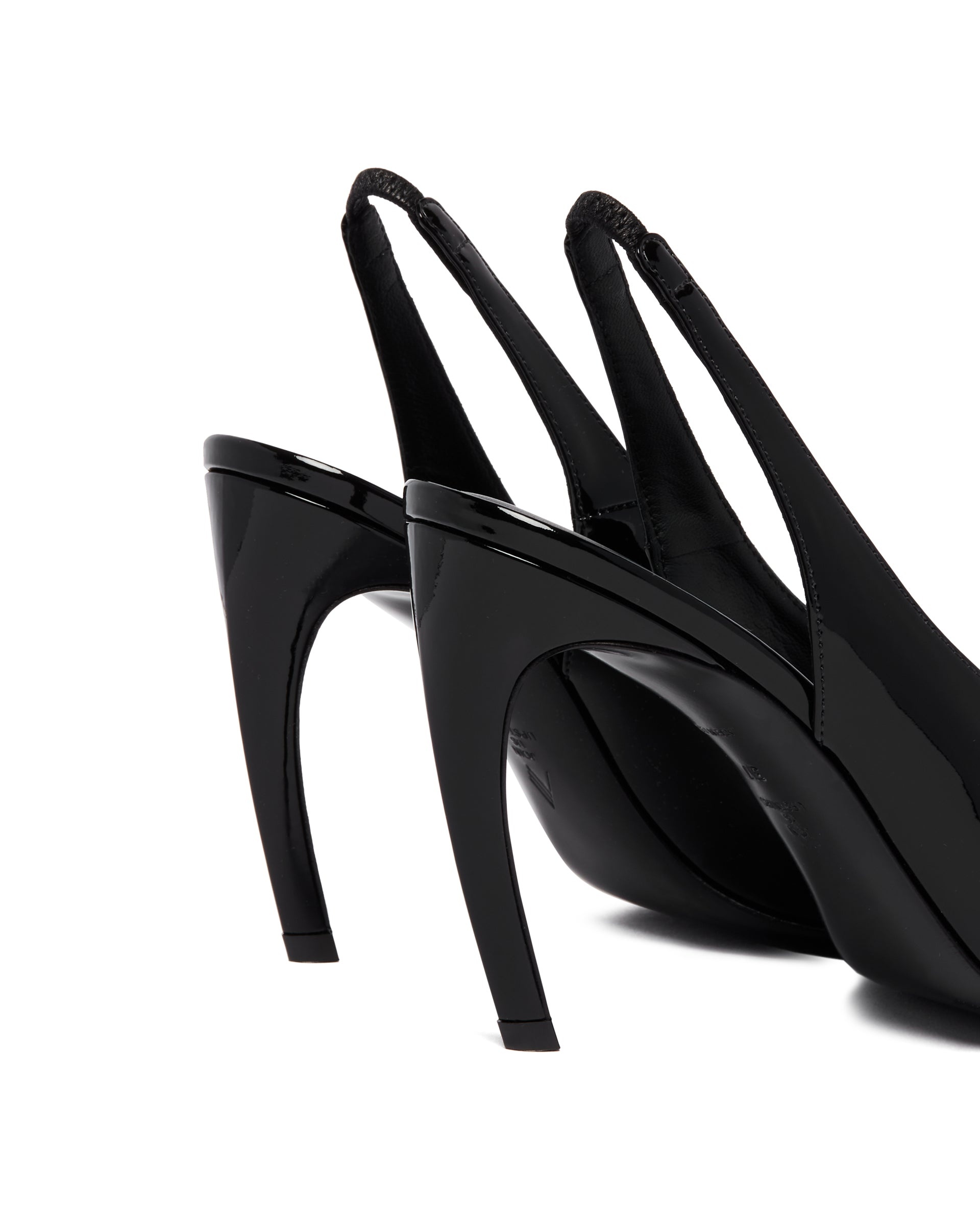 Black Viper Slingback Pumps - 6