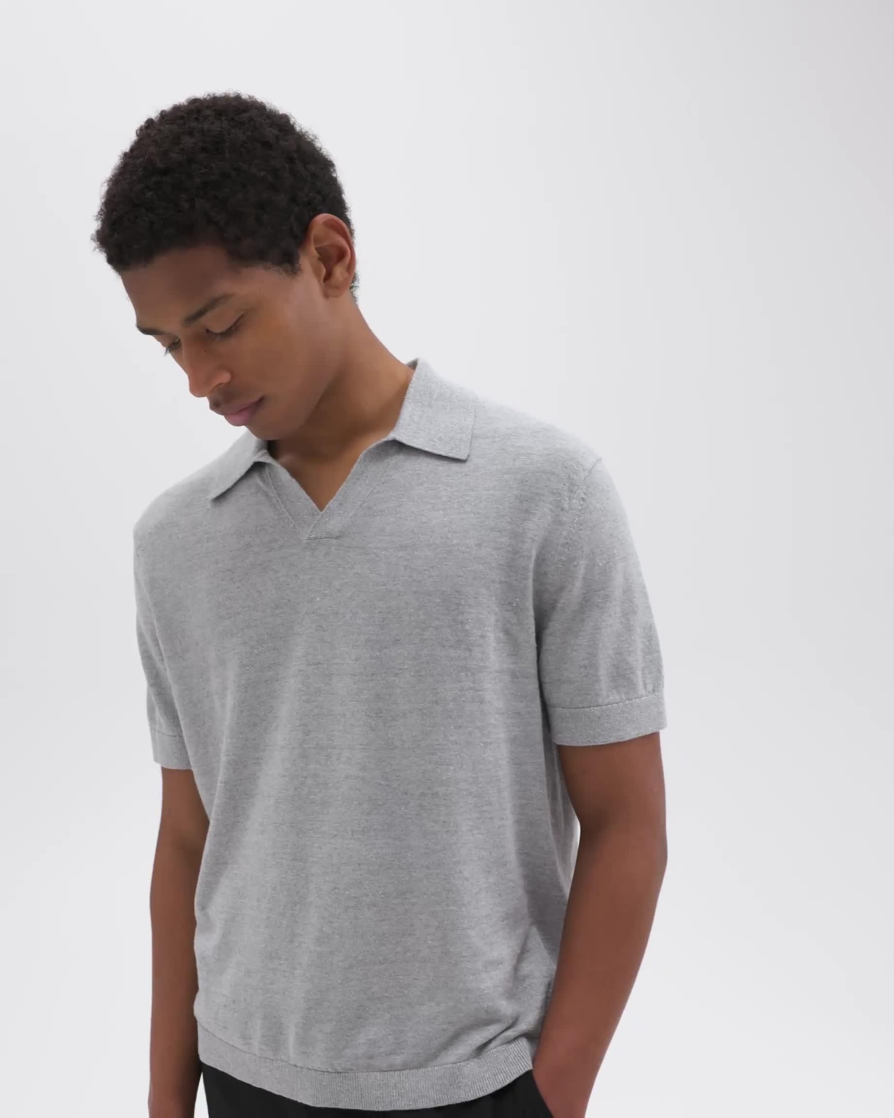 Brenan Polo Shirt in Cotton-Linen - 7