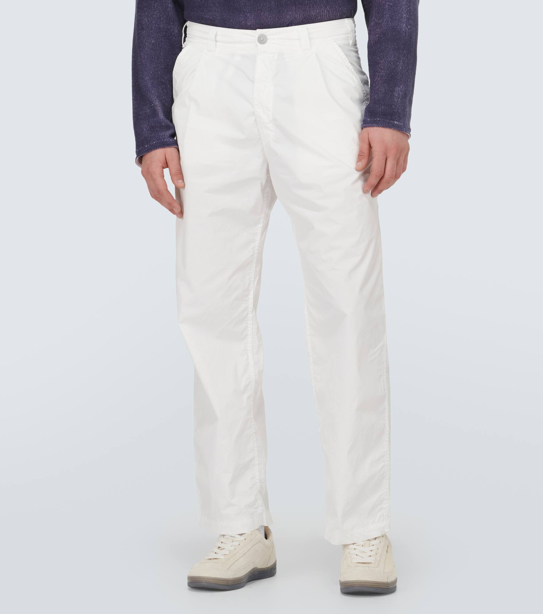 Marina cotton straight pants - 3