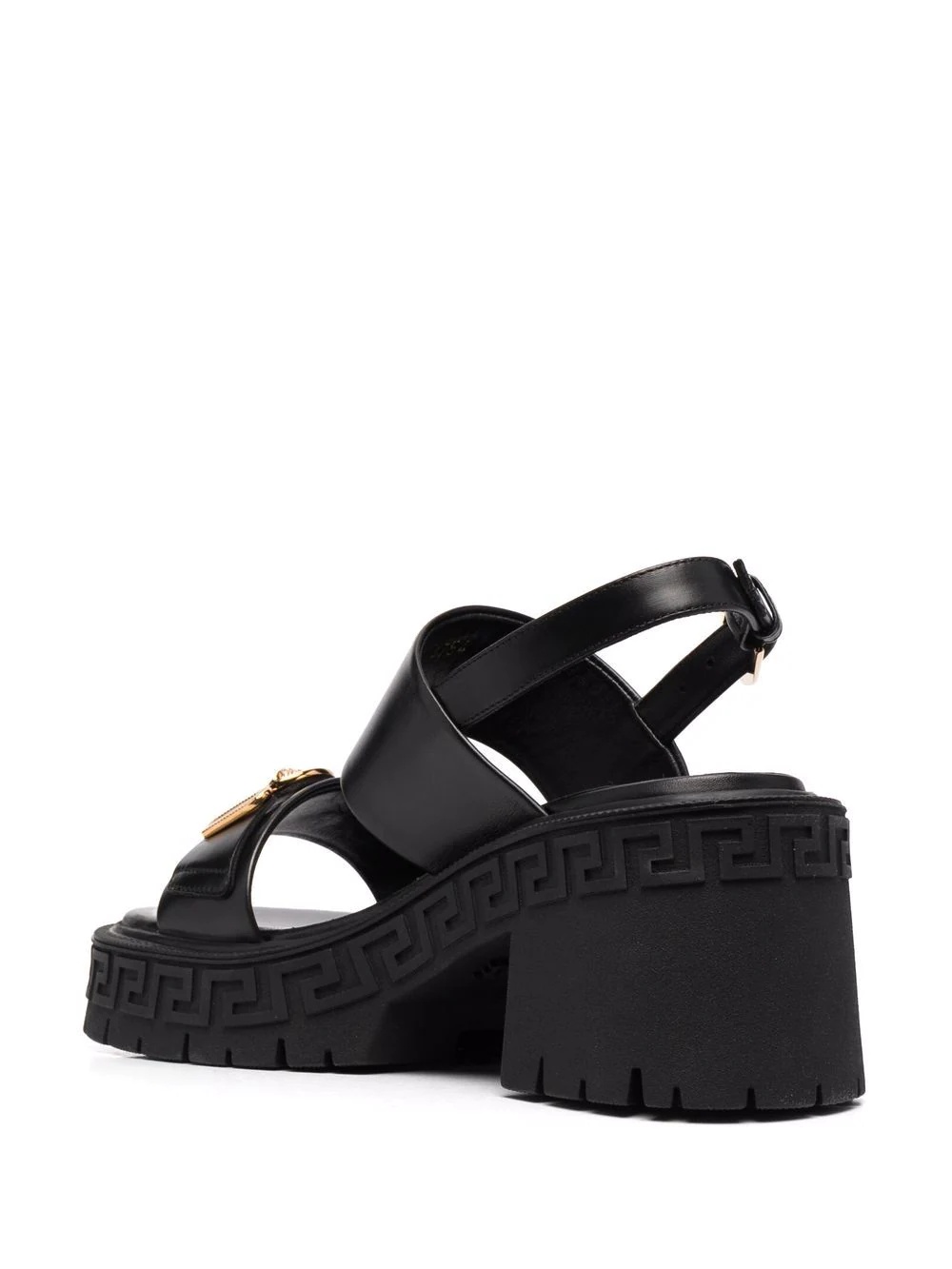 Medusa-plaque sandals - 3