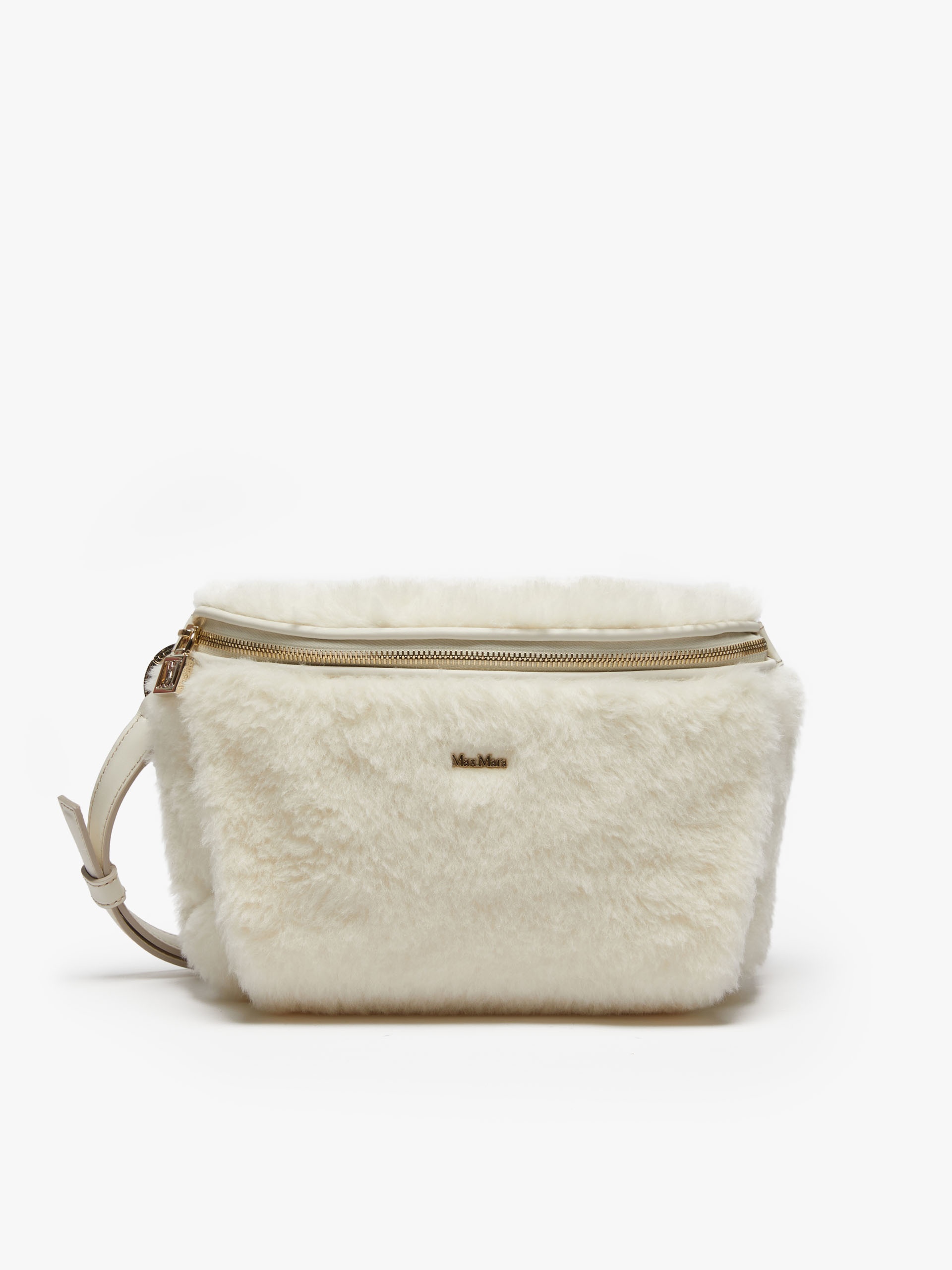 Max Mara | Woman - Belt Bag in Teddy Fabric - Camel