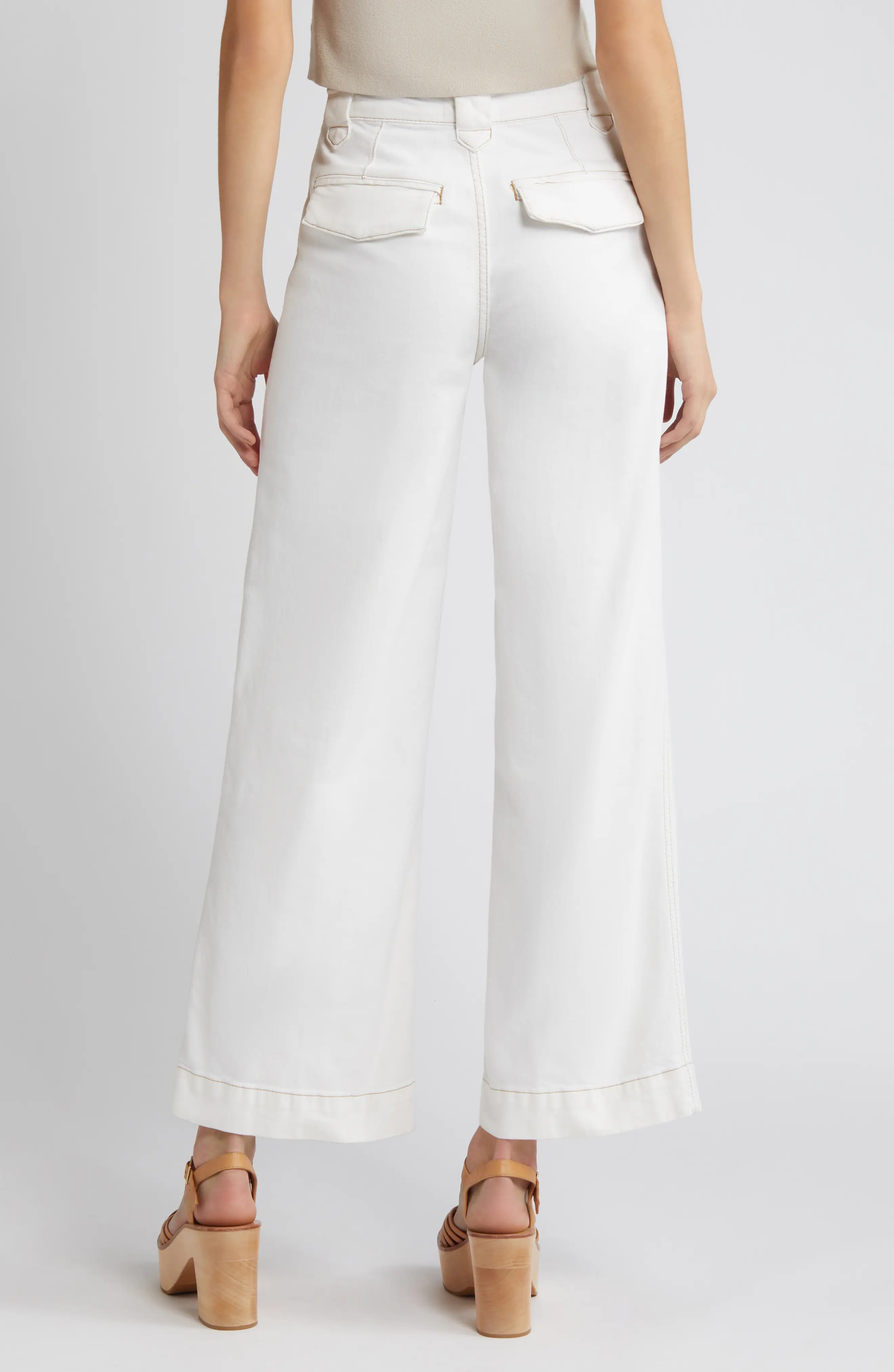 Relaxed Wide Leg Utility Jeans - 2