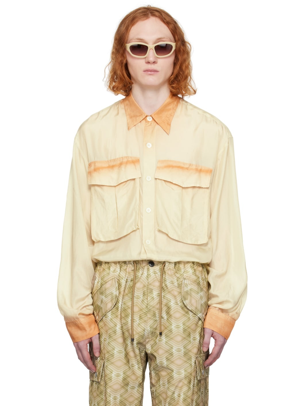 Orange Oversized Shirt - 1