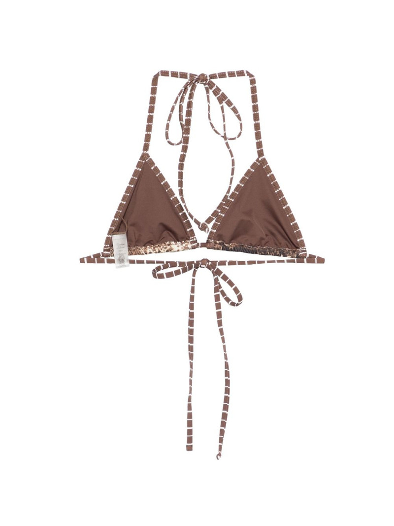 Frankies Bikinis Nick triangle string bikini top outlook