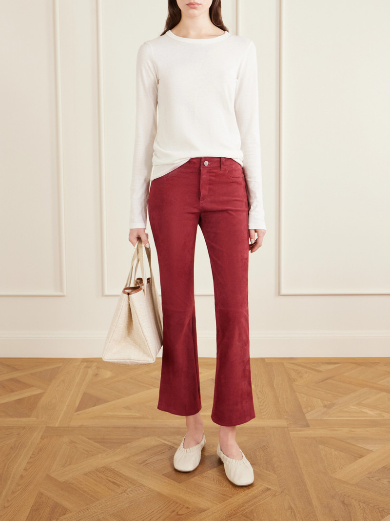 STOULS Dean Suede Flared Pants outlook