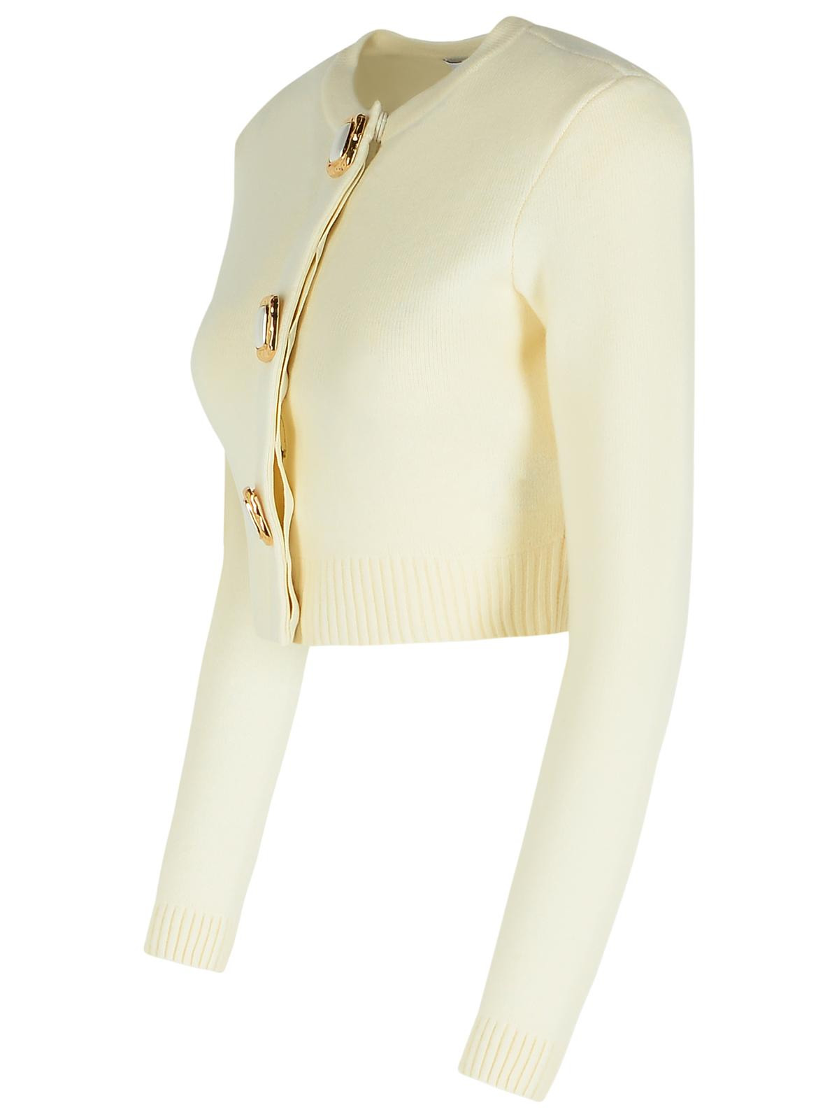 Self Portrait Cream Wool Knit Cardigan Women - 2