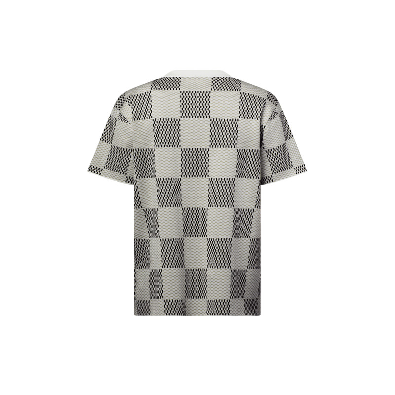 Damier Jacquard Short-Sleeved Crewneck 3