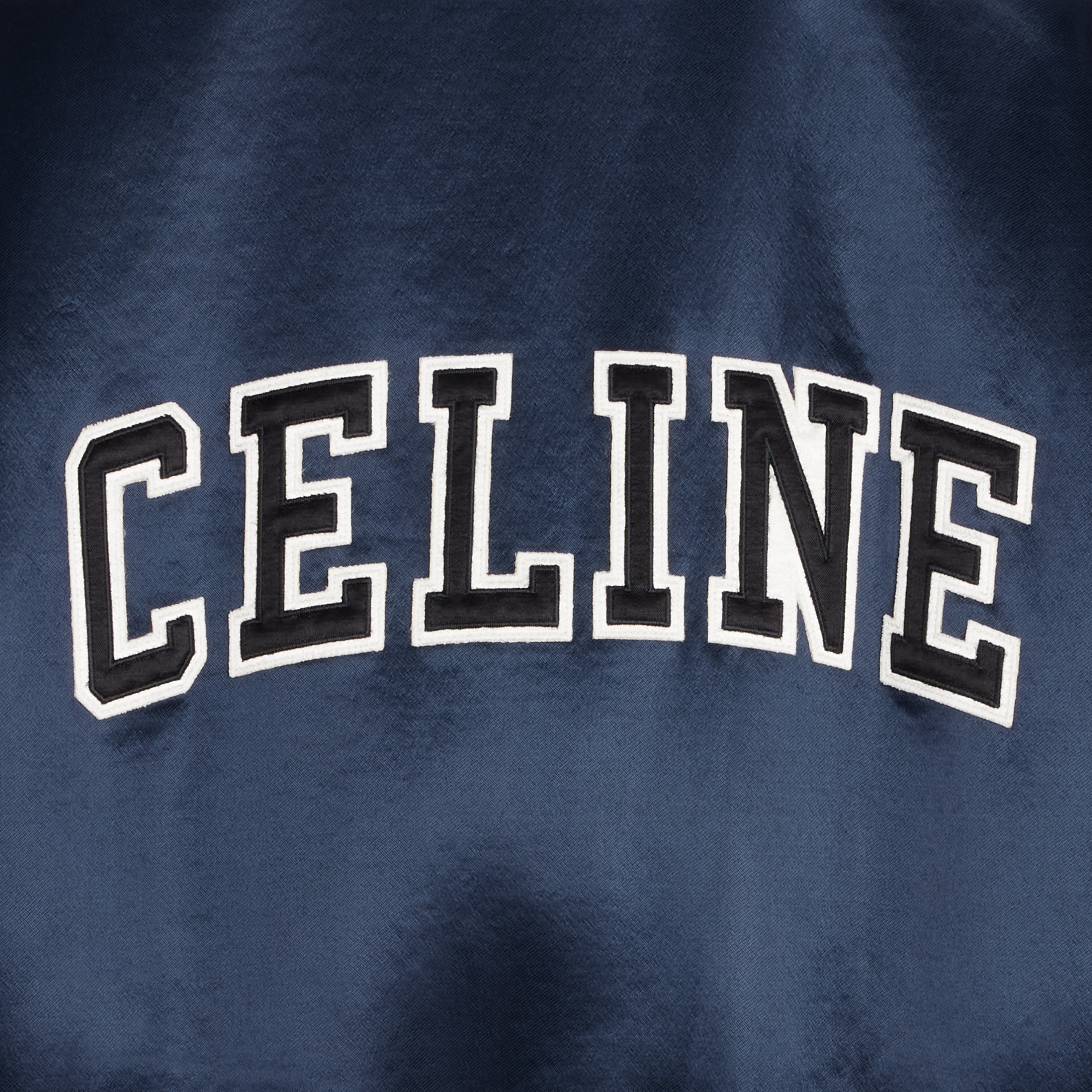 Celine cropped bomber jacket in thick satin - 4