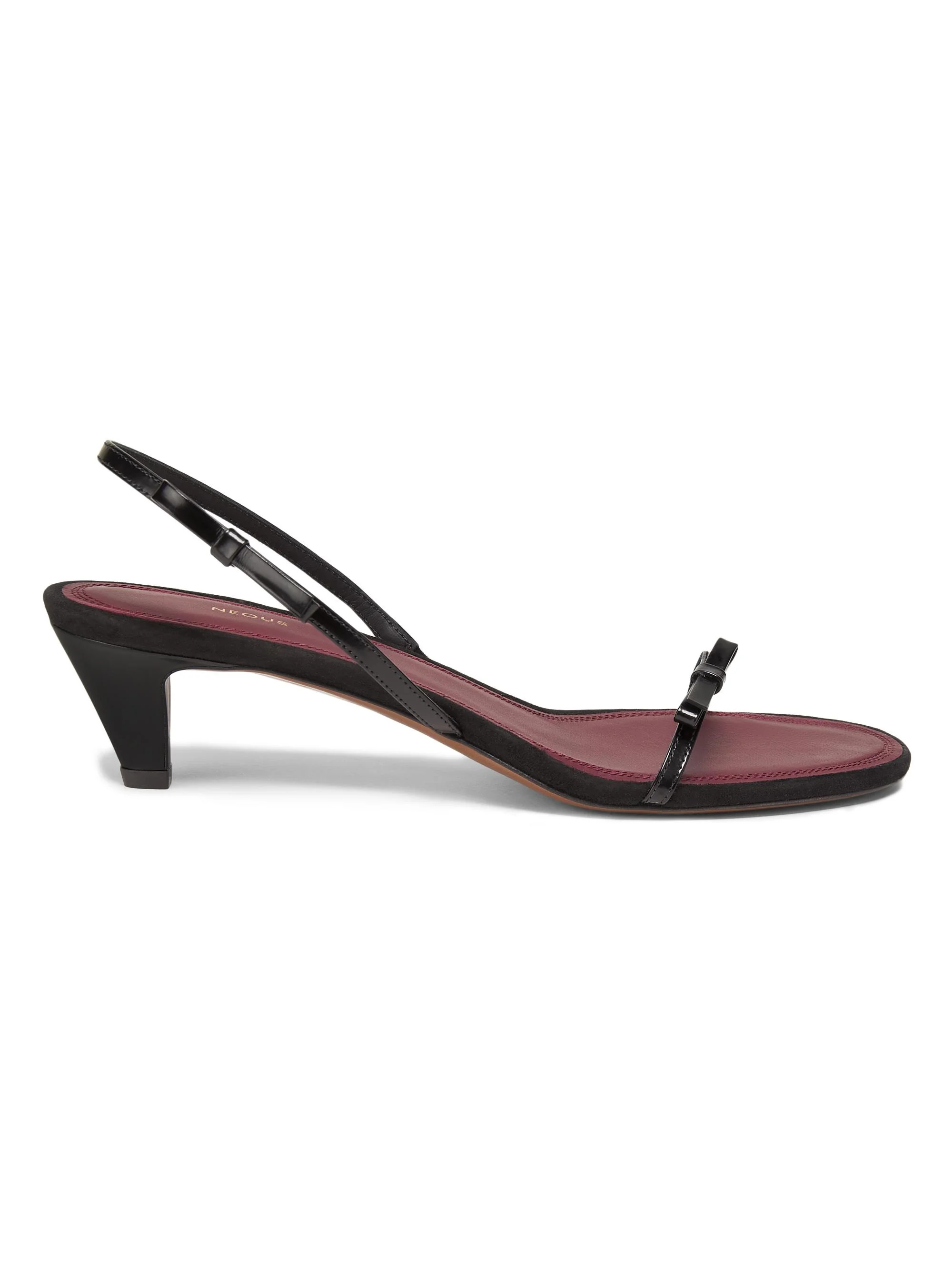Women's Diwo 40MM Patent Leather Slingback Sandals - Black - 1