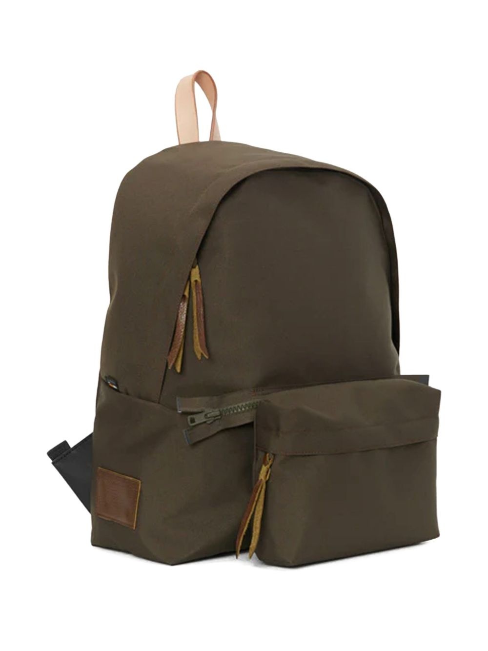 leather-handle zip-fastening backpack - 3