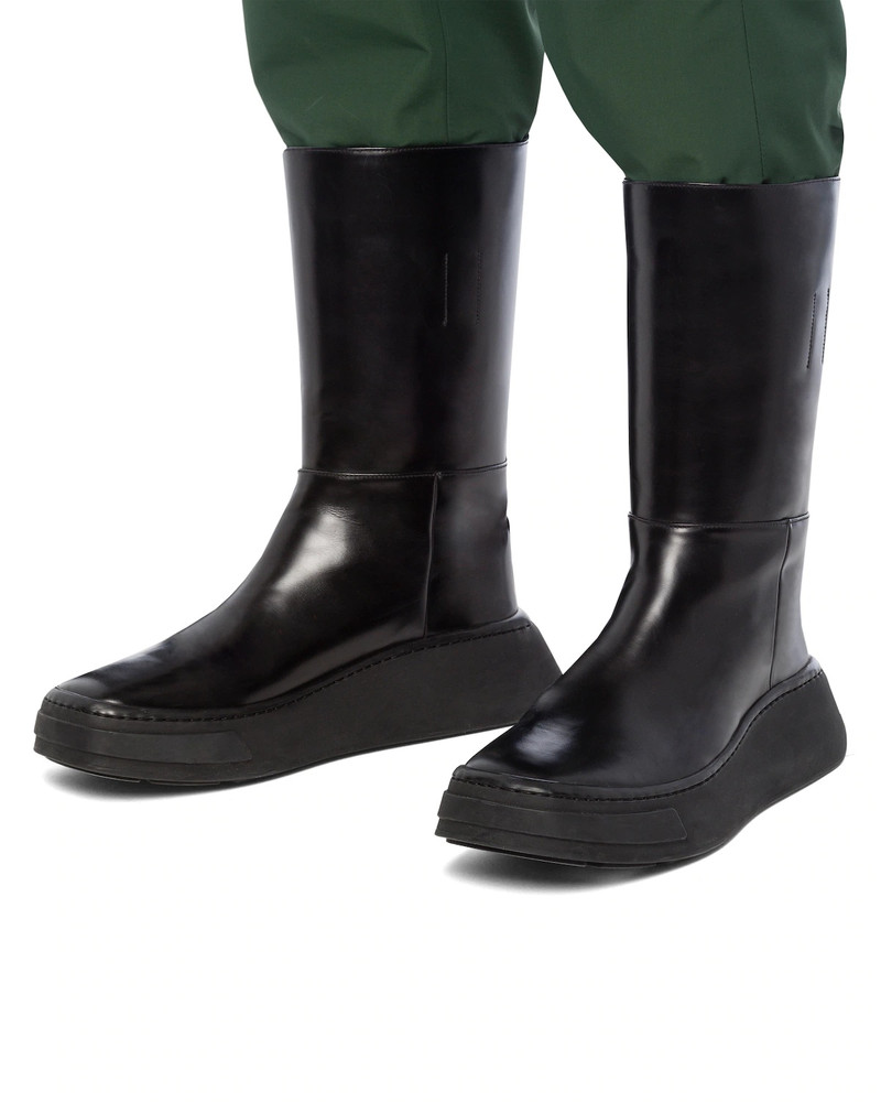 Brushed leather boots 5