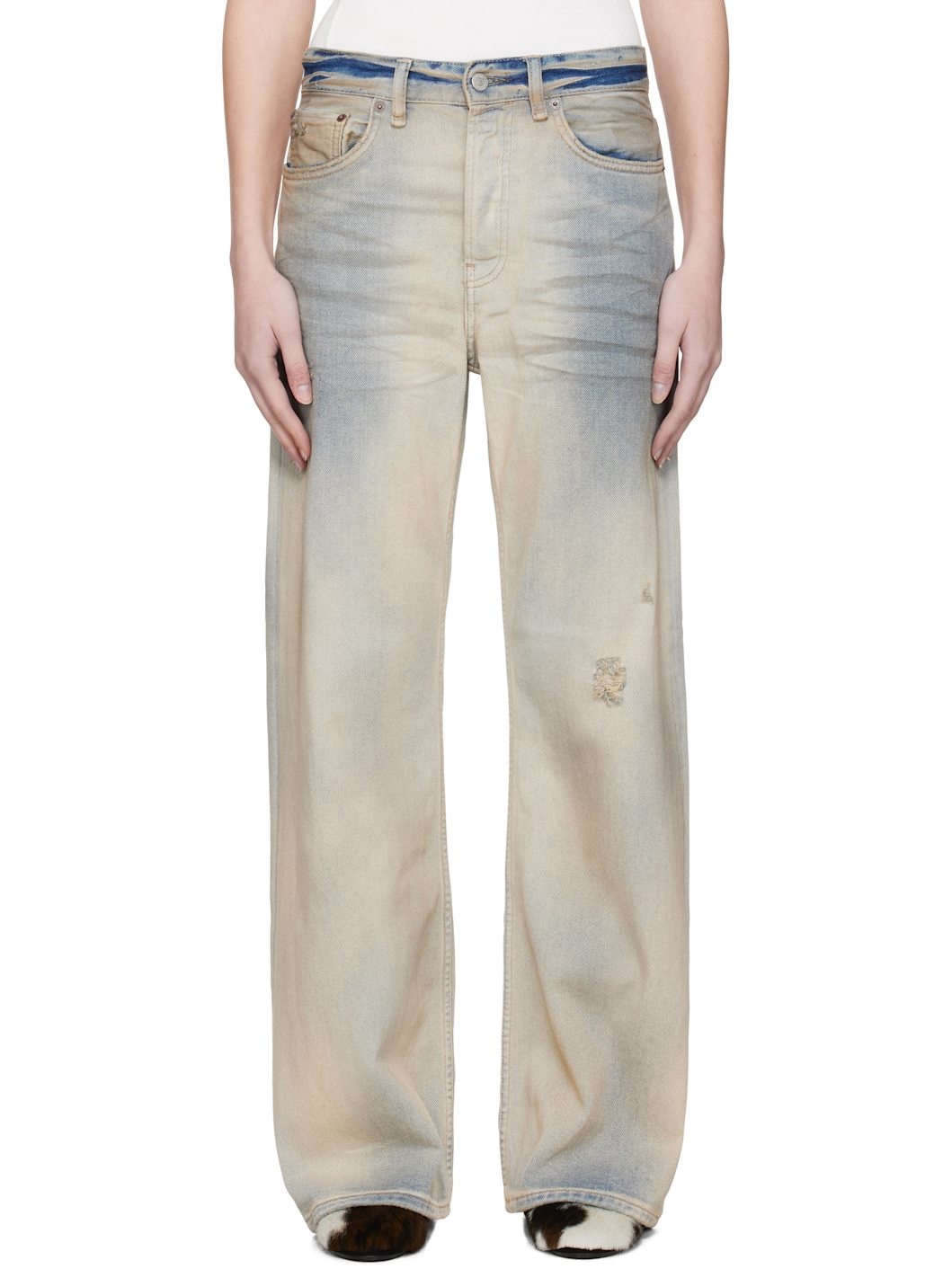 Blue Loose Fit Jeans - 1