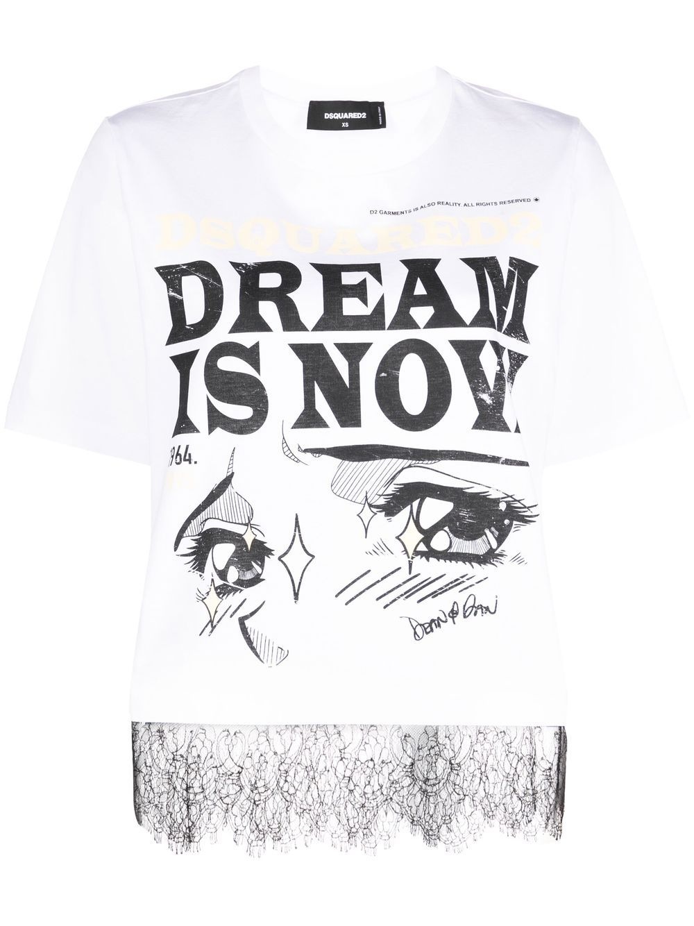 slogan graphic-print T-shirt - 1