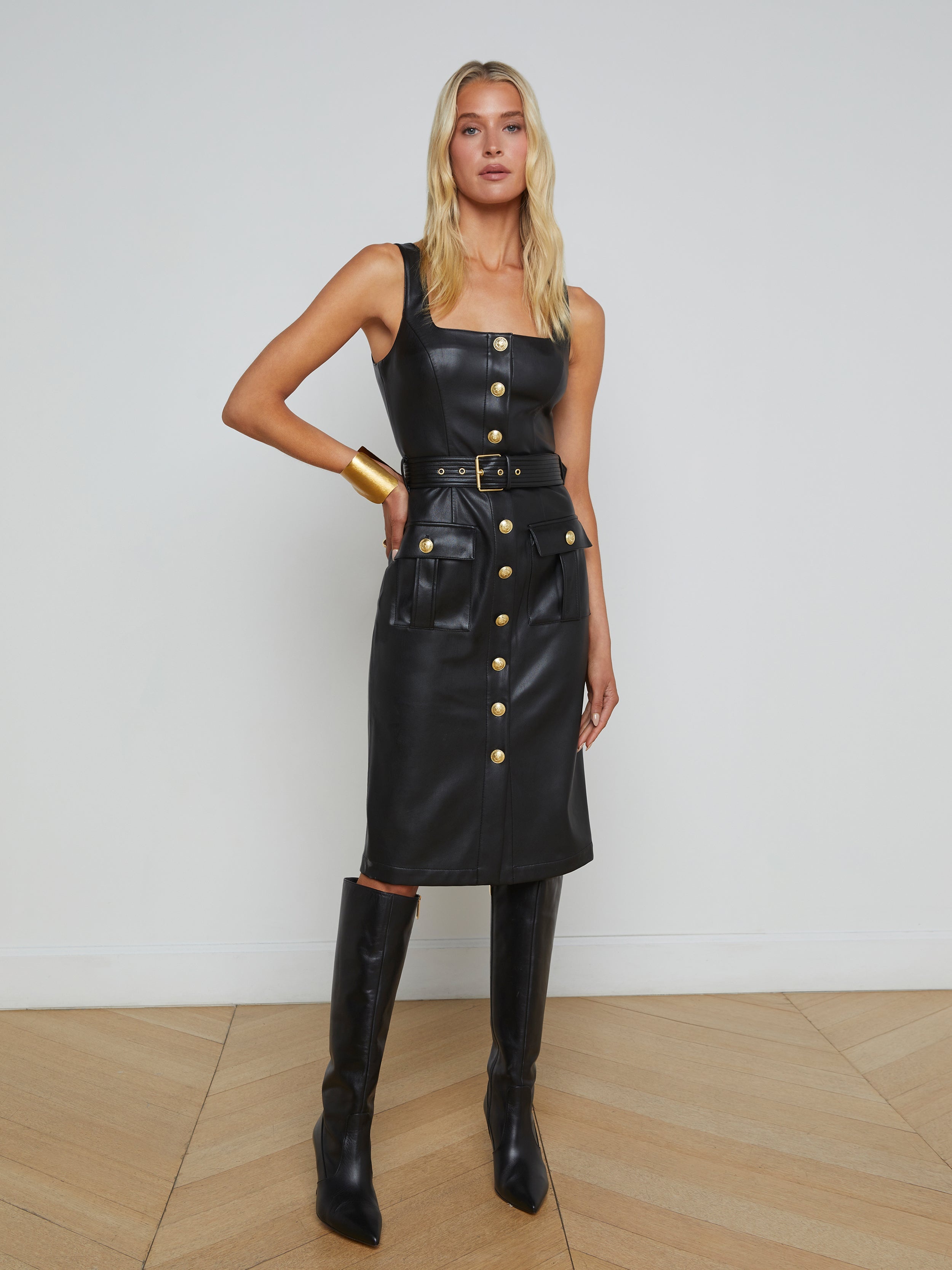 Idy Button-Front Dress - 2