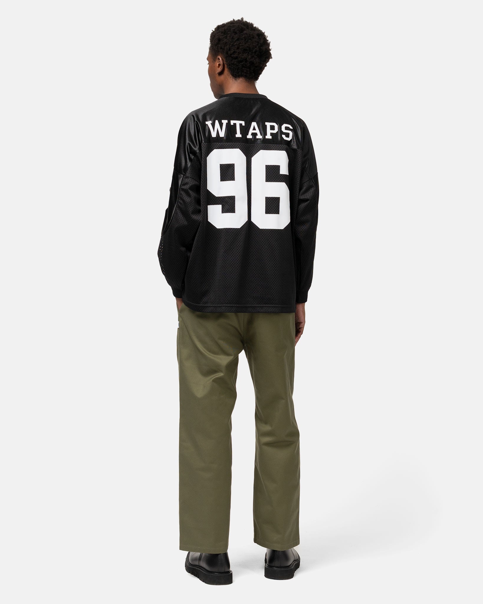 シャツ WTAPS Netminder LS Poly Black L WTAPS Netminder / LS / Poly Black | REVERSIBLE