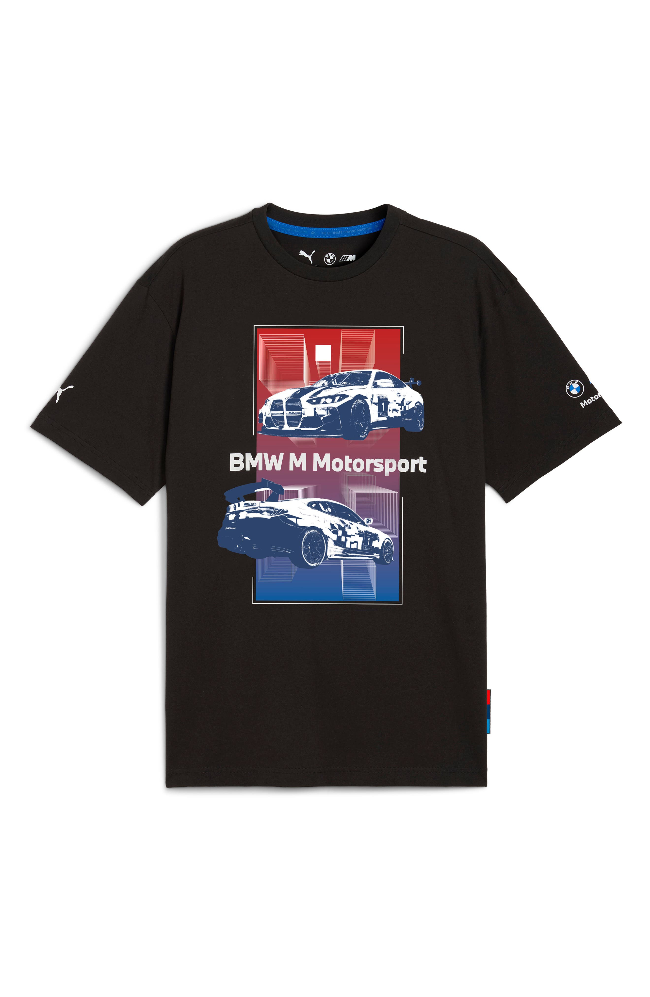 PUMA BMW M4 EVO Block Cotton Graphic T-Shirt in Puma Black at Nordstrom - 3