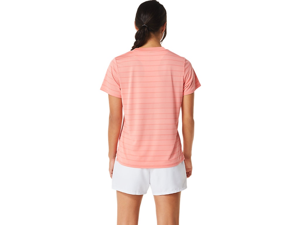 WOMEN'S COURT STRIPE SHORT SLEEVE TOP - 2