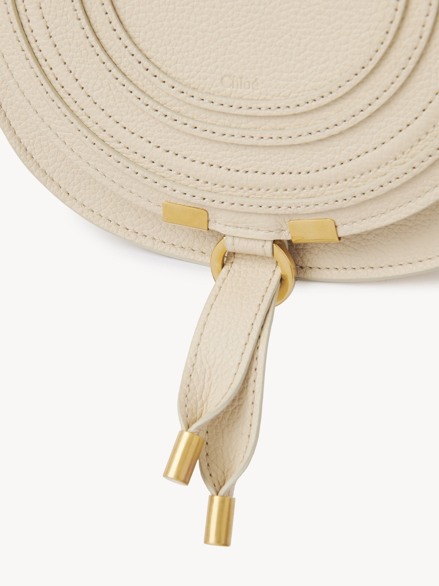 SMALL MARCIE SADDLE BAG IN GRAINED LEATHER - 6