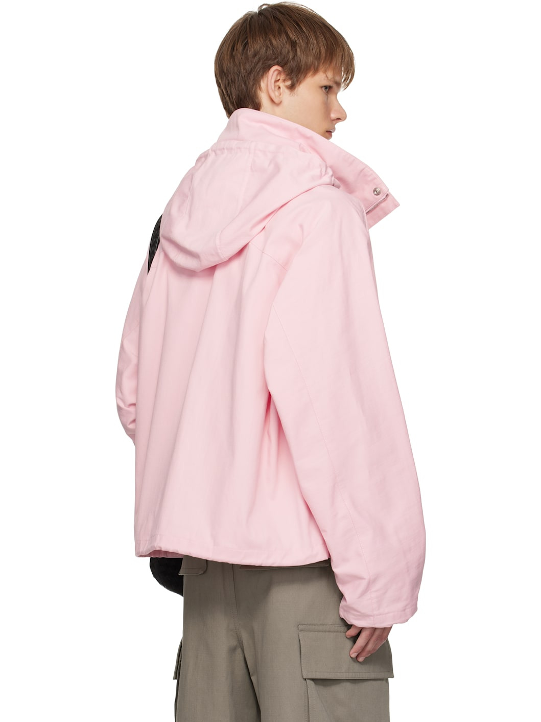 Pink Cotton Twill Jacket - 3