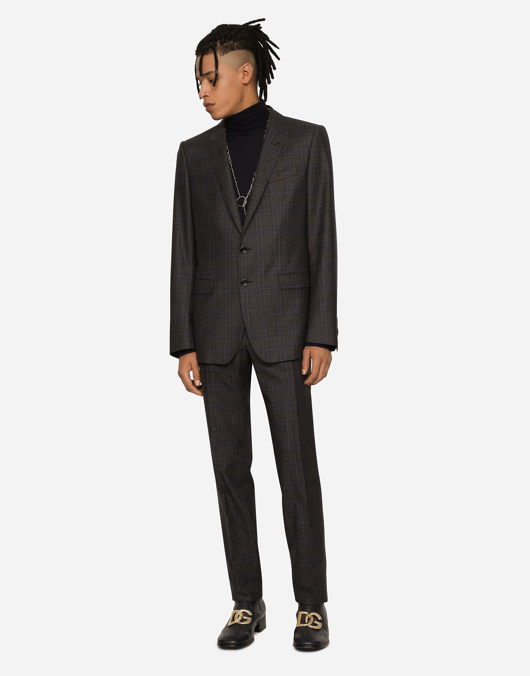 Single-breasted glen plaid Martini-fit jacket - 2