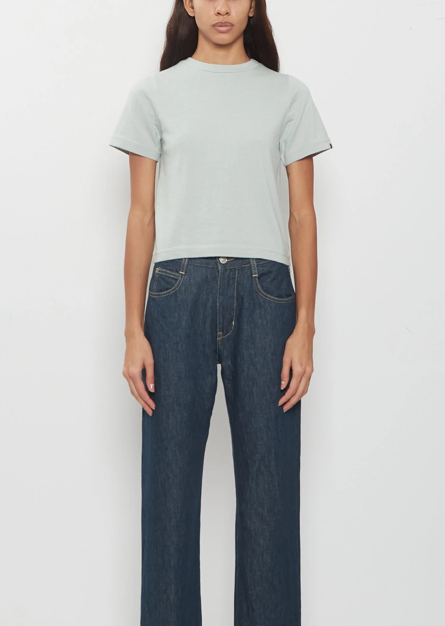 n°267 Tina Cotton Cashmere T-Shirt — Glass - 1