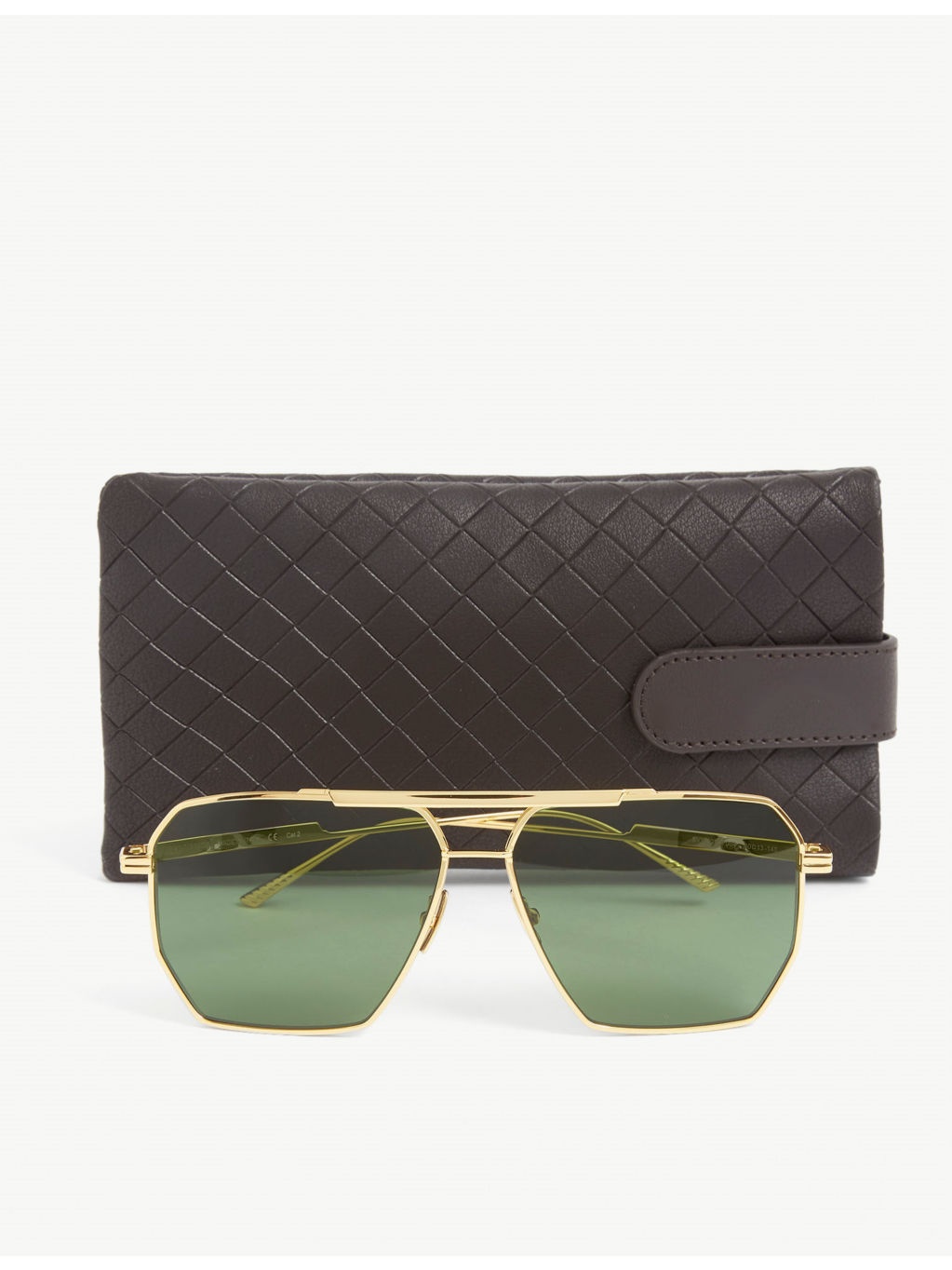 BV1012S 60 aviator-frame metal sunglasses - 5