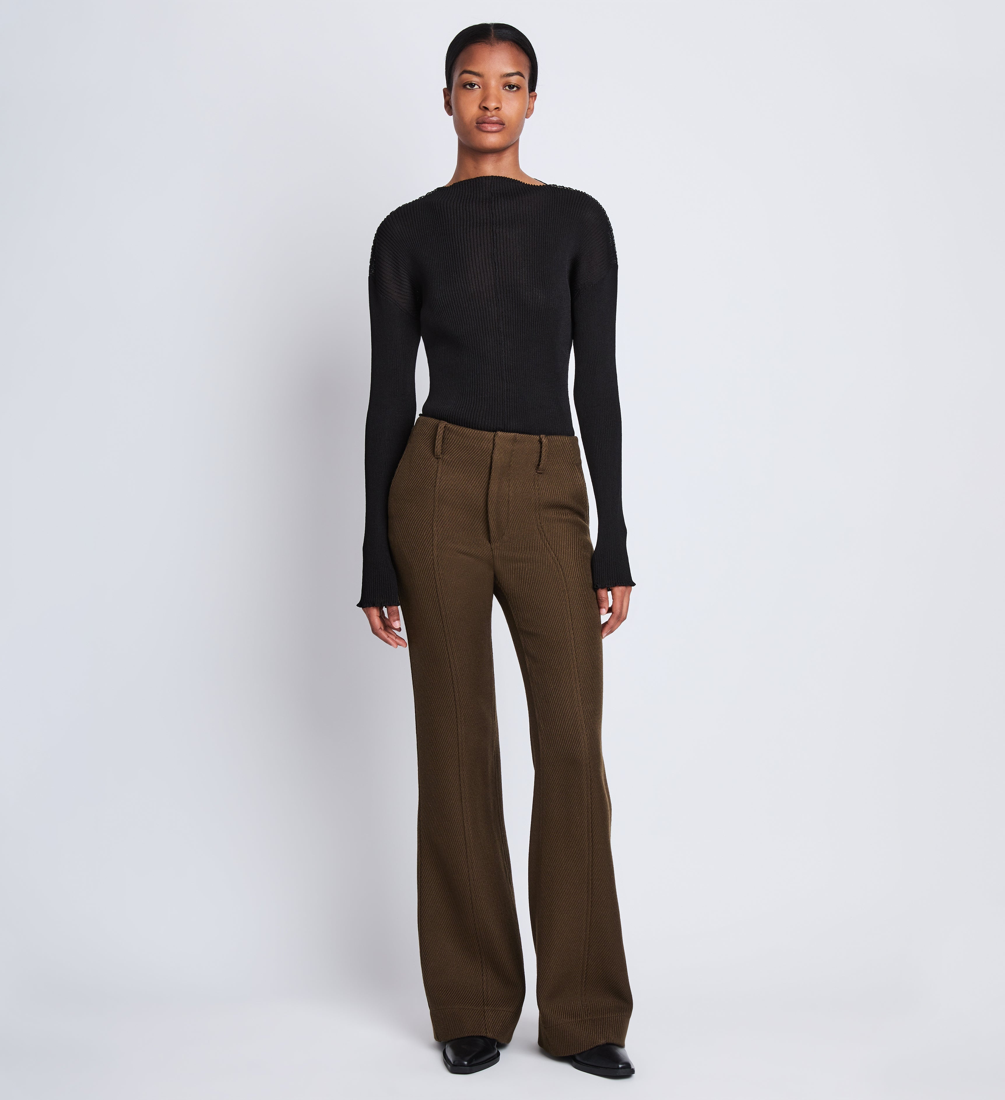 Barbara Pant in Wool Twill - 2