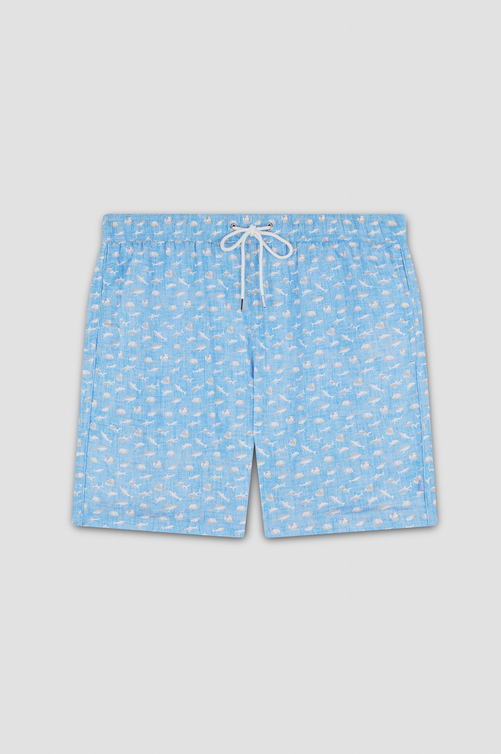 SWIM SHORTS WITH SHARK PRINT - 1