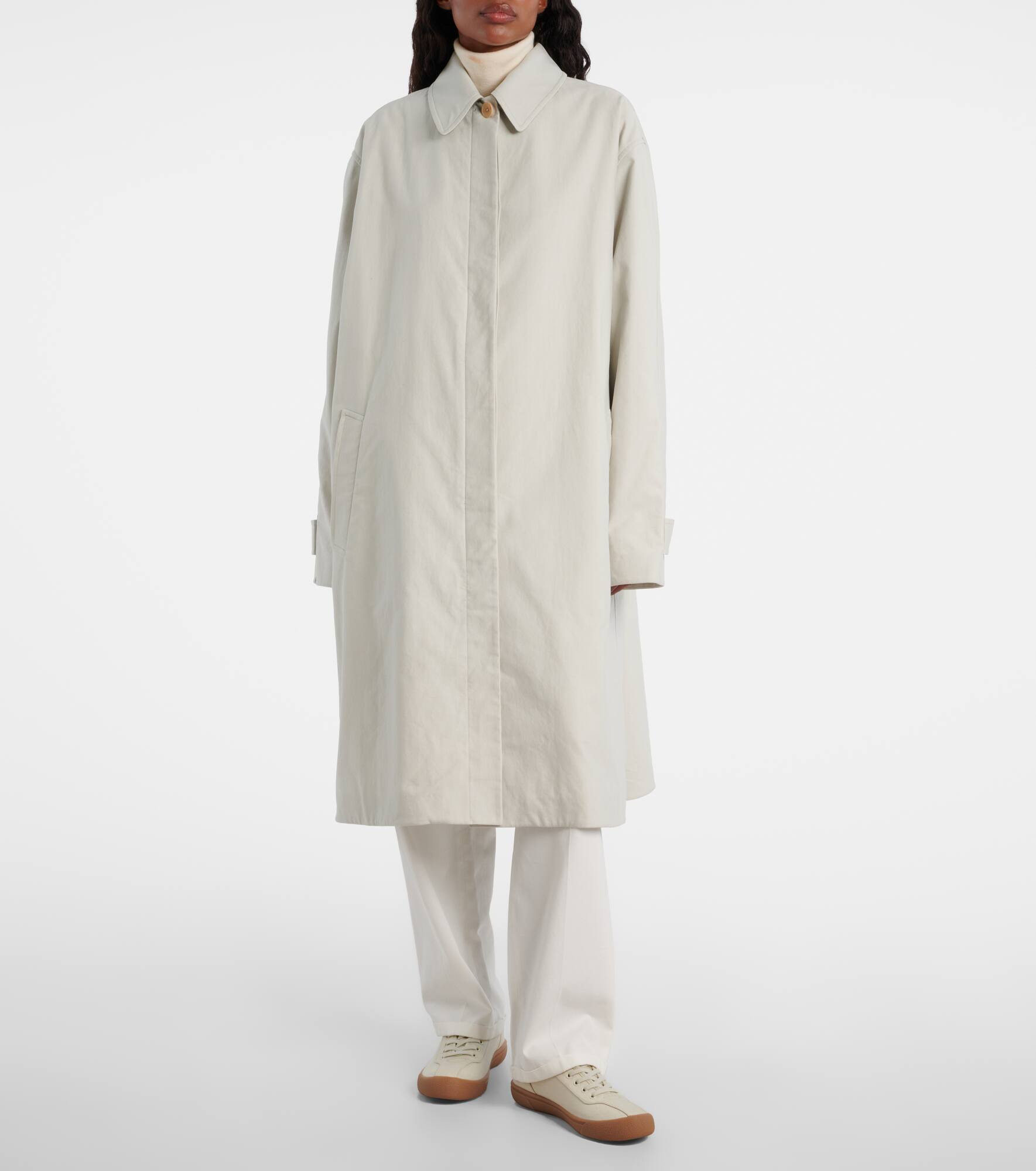 Pluma cotton and cashmere coat - 7