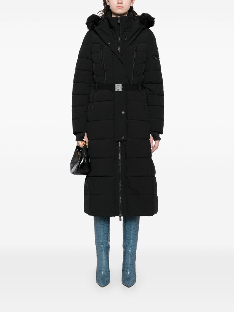 MICHAEL KORS belted maxi Scuba coat outlook