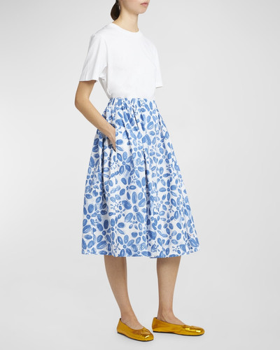 Marni Floral Print Midi Skirt outlook
