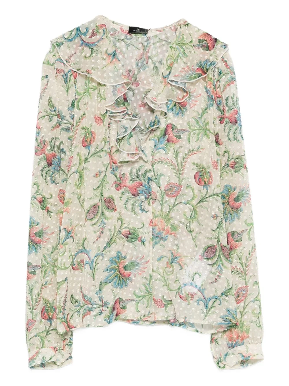 ruffled floral top - 1