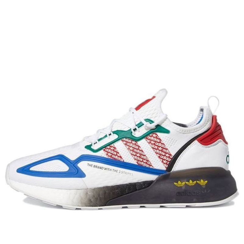 adidas originals ZX 2K Boost 'White Blue Green Red' FZ4839 - 1