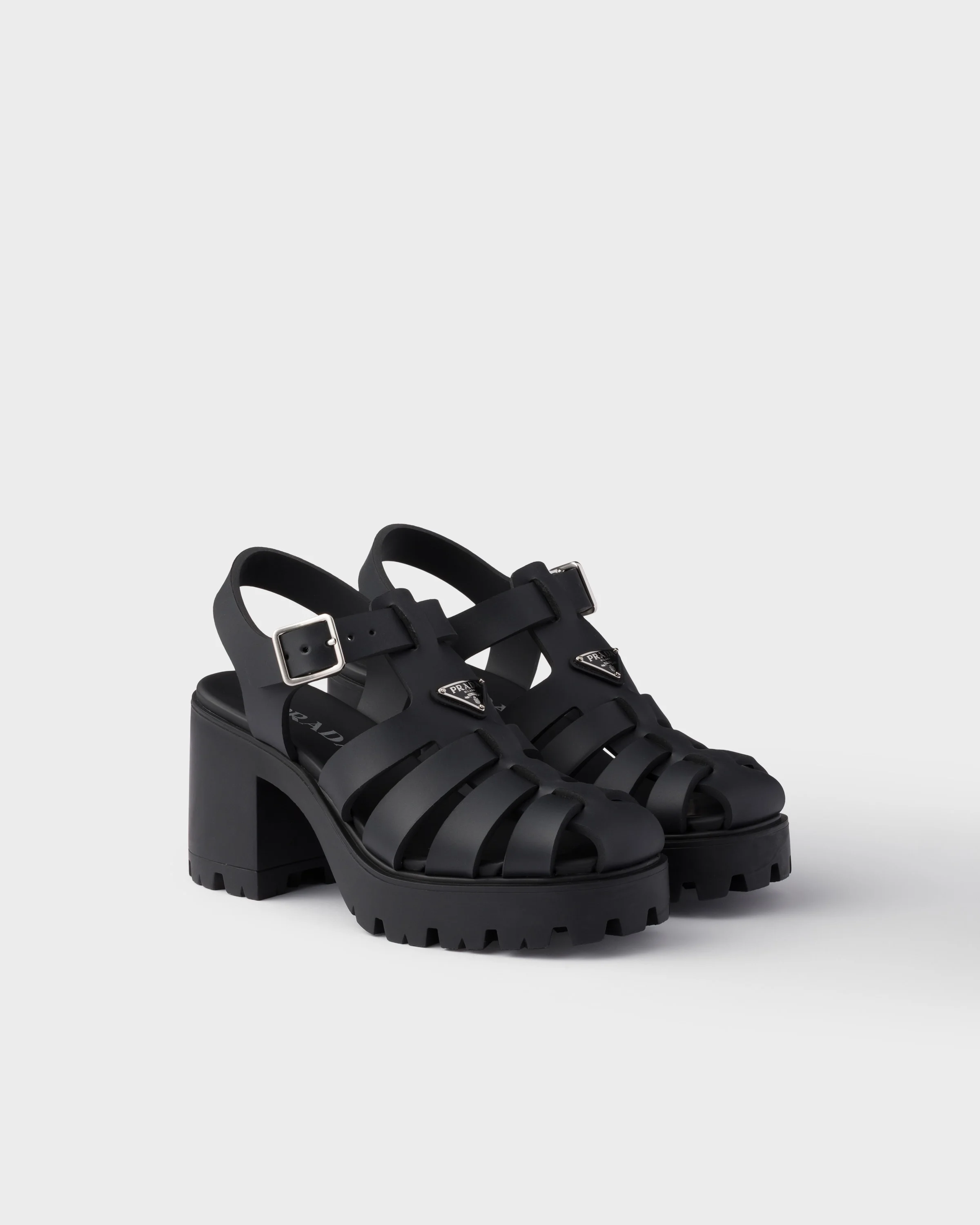 Rubber platform sandals - 1