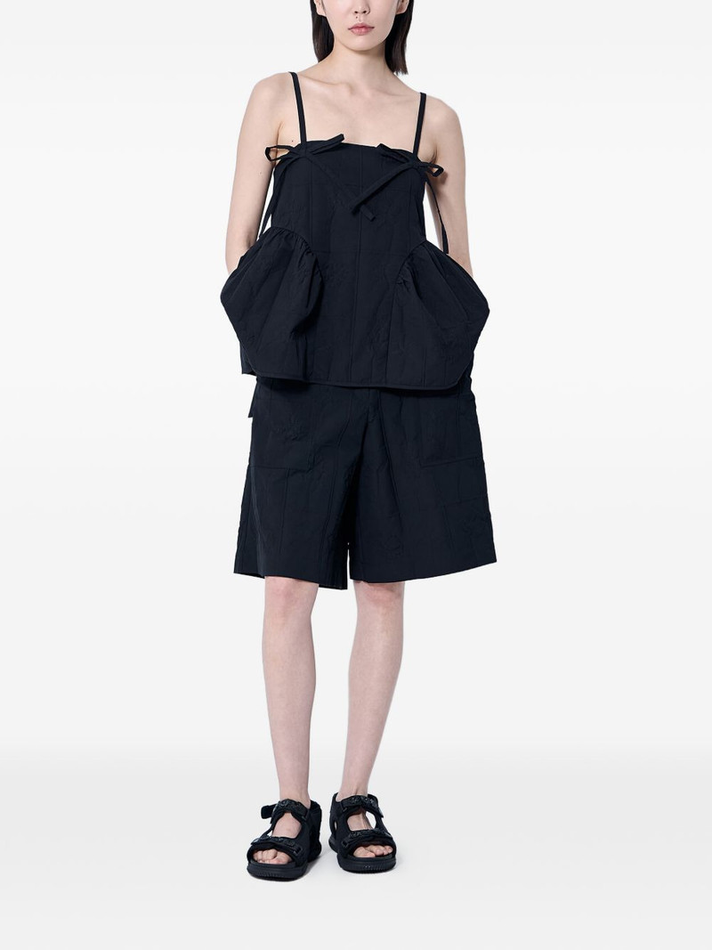 CECILIE BAHNSEN black bow top outlook
