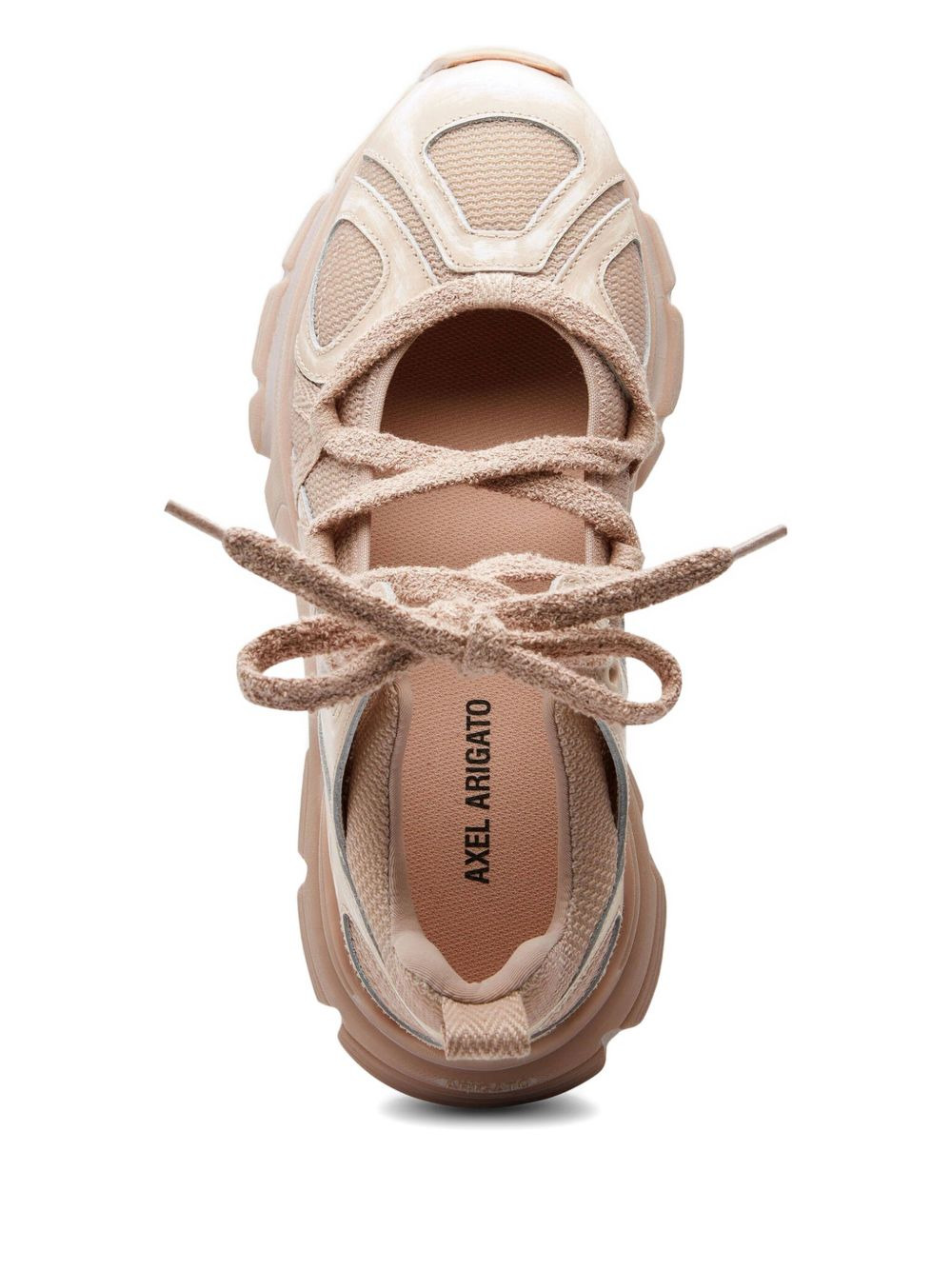lace-up low-top sneakers - 3