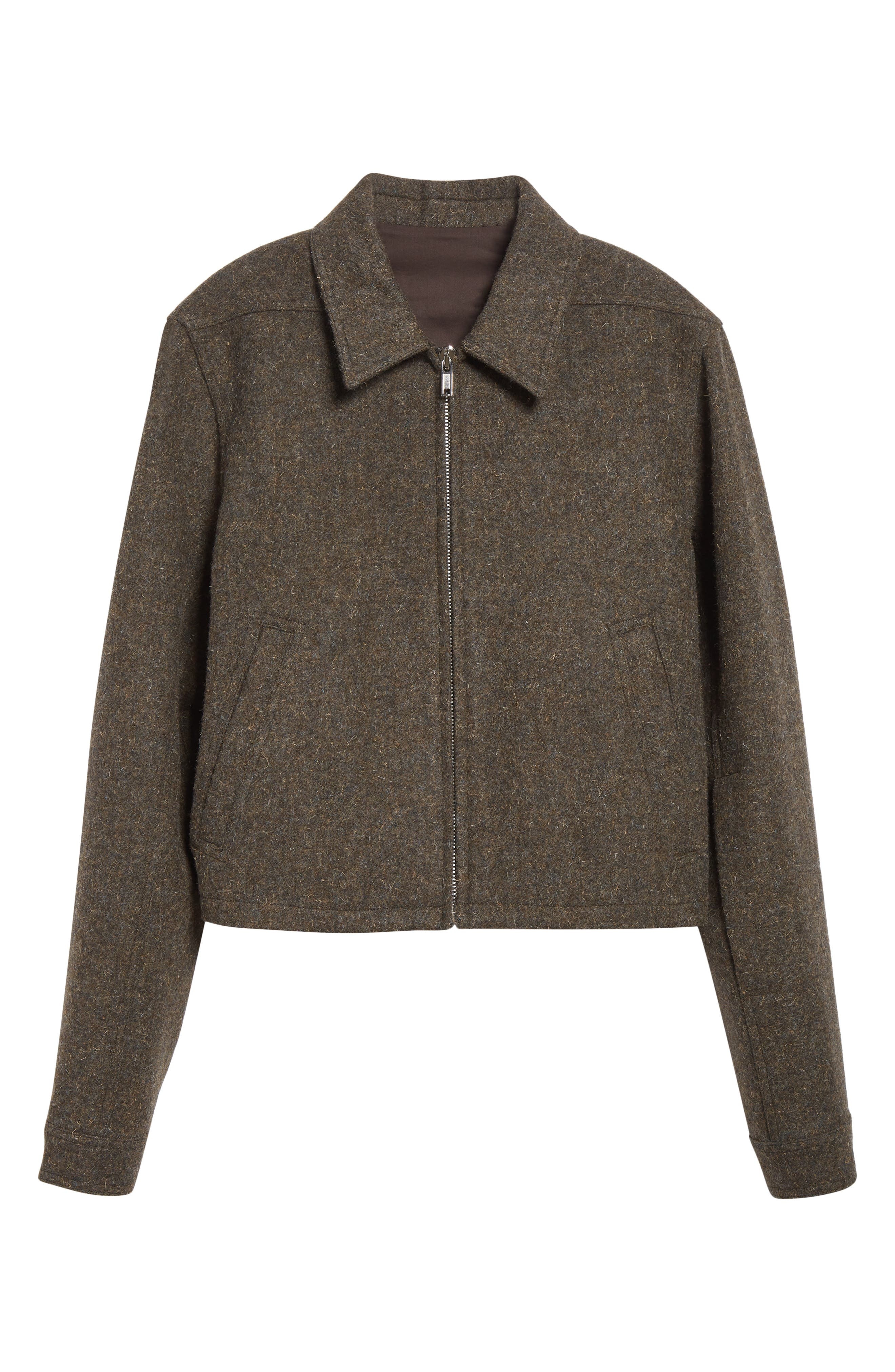 Rick Owens Concordians Alice Brad Wool Jacket in Bosco at Nordstrom - 7