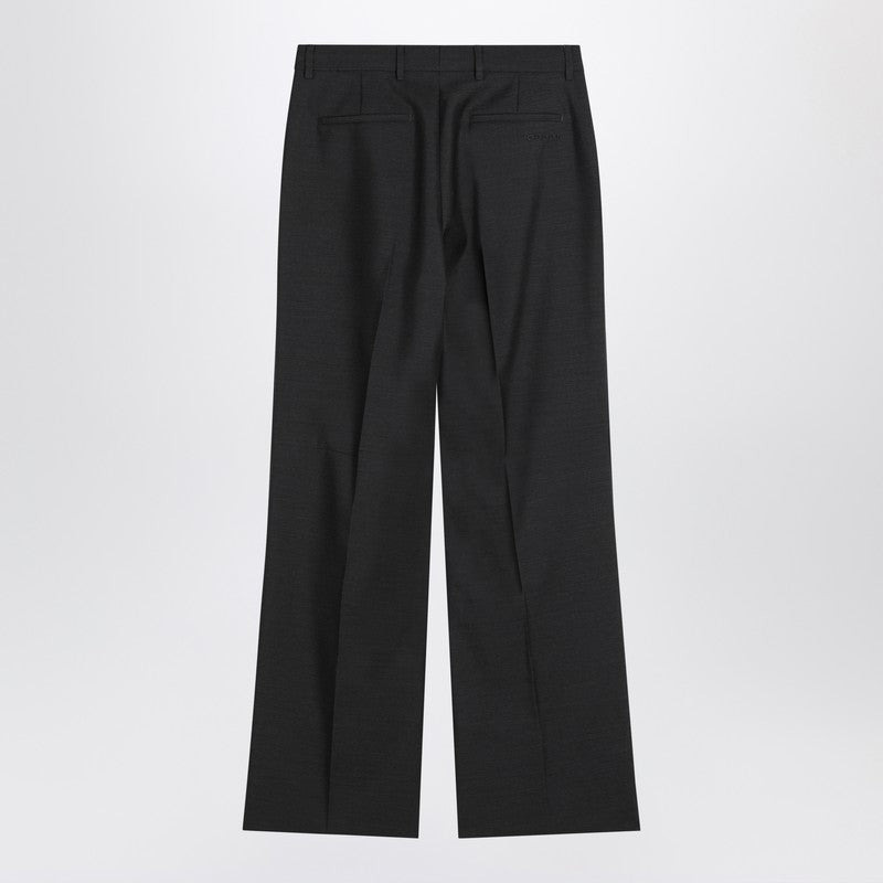 Gucci Gray Wool Trousers Women - 2