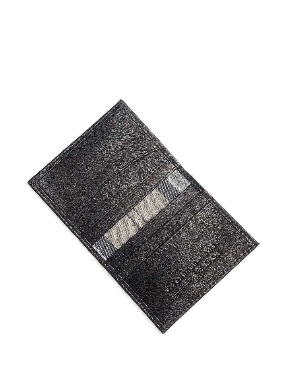 leather logo-detail wallet and belt set - 3