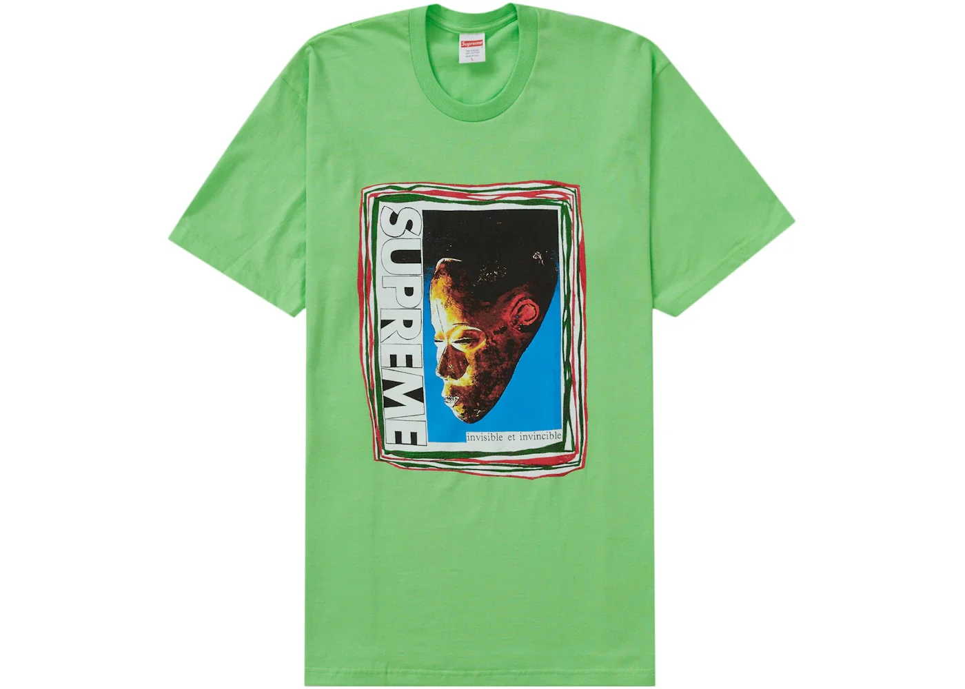 Supreme Mask Tee Lime - 1