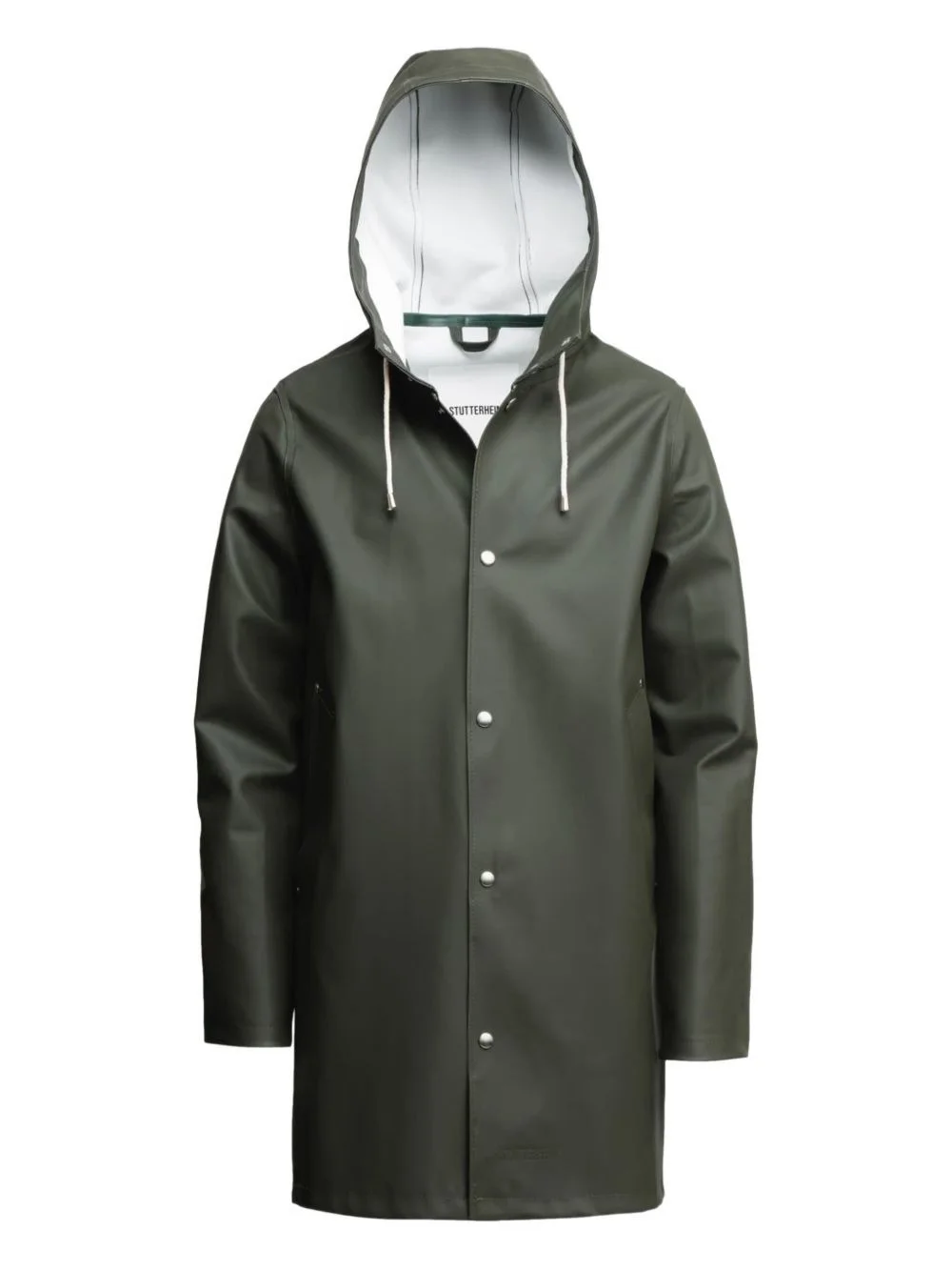 drawstring hood raincoat - 1