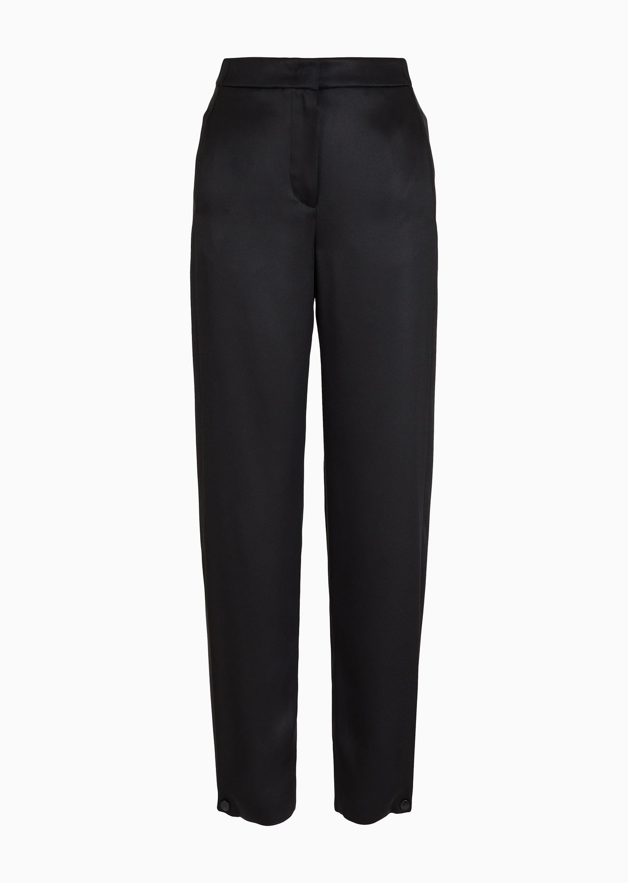 Straight-cut trousers in double silk satin - 1