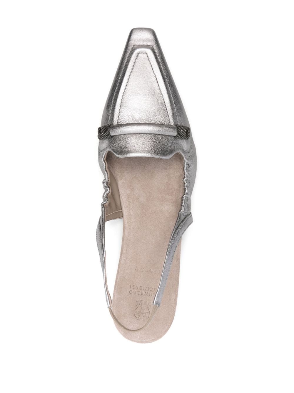 pointed-toe slingback ballerina shoes - 4