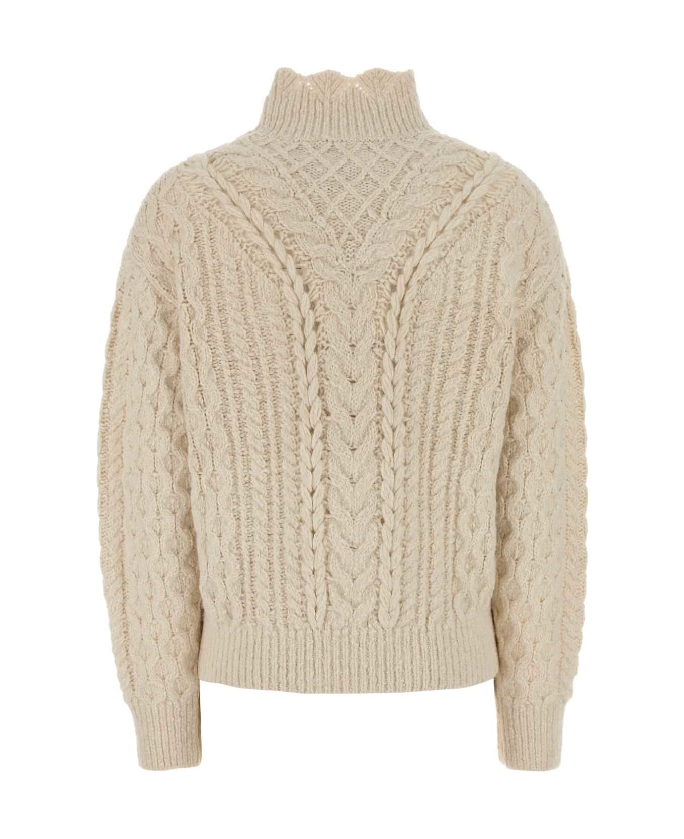 Ivory Cotton Blend Bolinea Sweater - 2