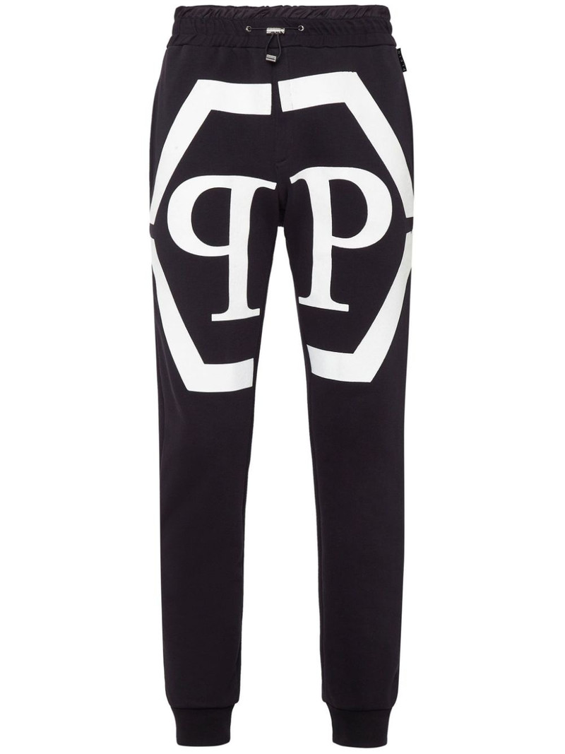 logo-print track pants 1